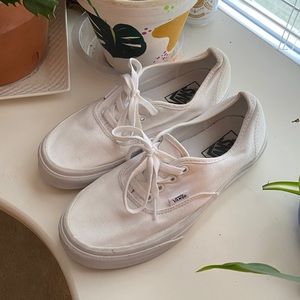 White Vans Authentic